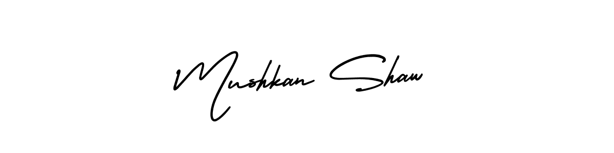 Best and Professional Signature Style for Mushkan Shaw. AmerikaSignatureDemo-Regular Best Signature Style Collection. Mushkan Shaw signature style 3 images and pictures png