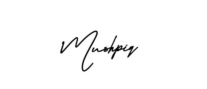 Mushpiq stylish signature style. Best Handwritten Sign (AmerikaSignatureDemo-Regular) for my name. Handwritten Signature Collection Ideas for my name Mushpiq. Mushpiq signature style 3 images and pictures png