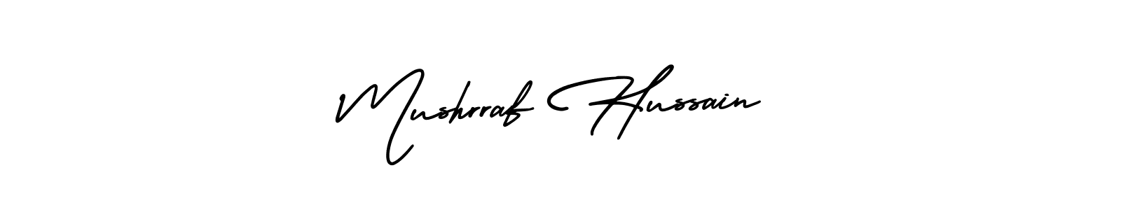 Make a beautiful signature design for name Mushrraf Hussain. Use this online signature maker to create a handwritten signature for free. Mushrraf Hussain signature style 3 images and pictures png