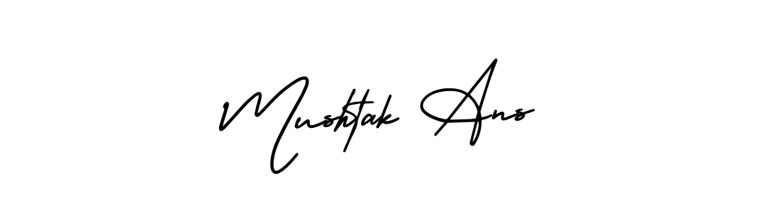 if you are searching for the best signature style for your name Mushtak Ans. so please give up your signature search. here we have designed multiple signature styles  using AmerikaSignatureDemo-Regular. Mushtak Ans signature style 3 images and pictures png