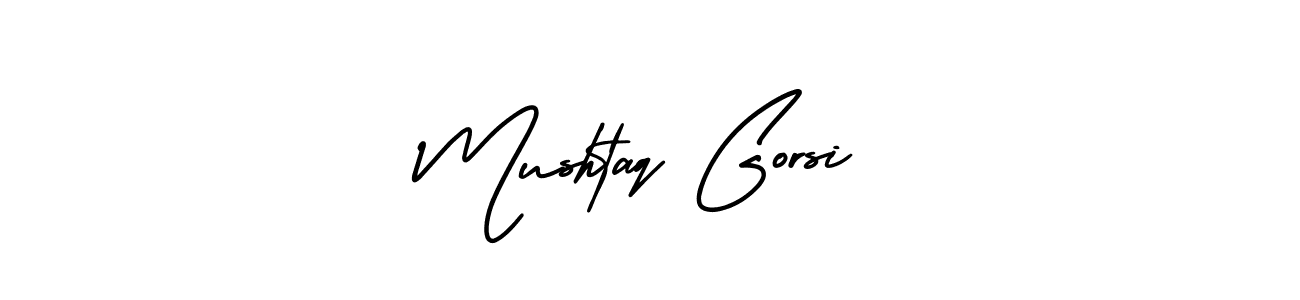 Also we have Mushtaq Gorsi name is the best signature style. Create professional handwritten signature collection using AmerikaSignatureDemo-Regular autograph style. Mushtaq Gorsi signature style 3 images and pictures png