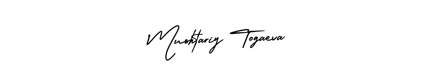Use a signature maker to create a handwritten signature online. With this signature software, you can design (AmerikaSignatureDemo-Regular) your own signature for name Mushtariy Togaeva. Mushtariy Togaeva signature style 3 images and pictures png
