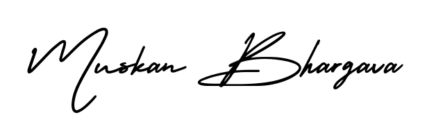 Stand out with a creative autograph for Muskan Bhargava. The AmerikaSignatureDemo-Regular styling blends modern aesthetics with classic signature flourishes. Muskan Bhargava signature style 3 images and pictures png