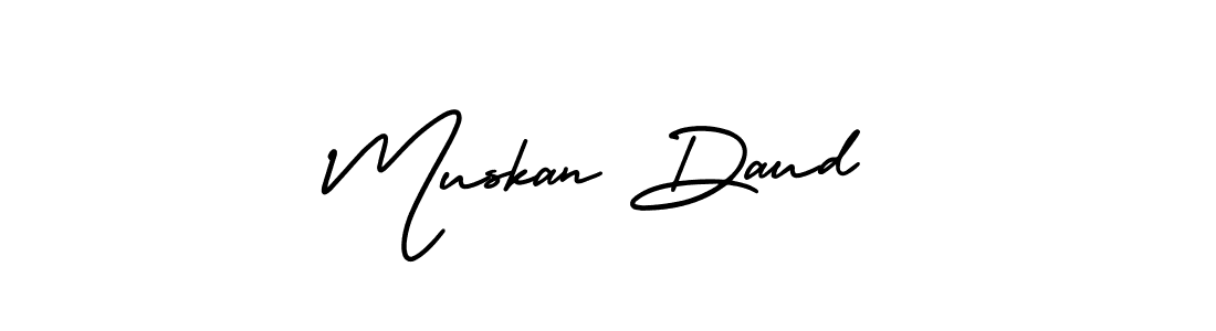 Check out images of Autograph of Muskan Daud name. Actor Muskan Daud Signature Style. AmerikaSignatureDemo-Regular is a professional sign style online. Muskan Daud signature style 3 images and pictures png