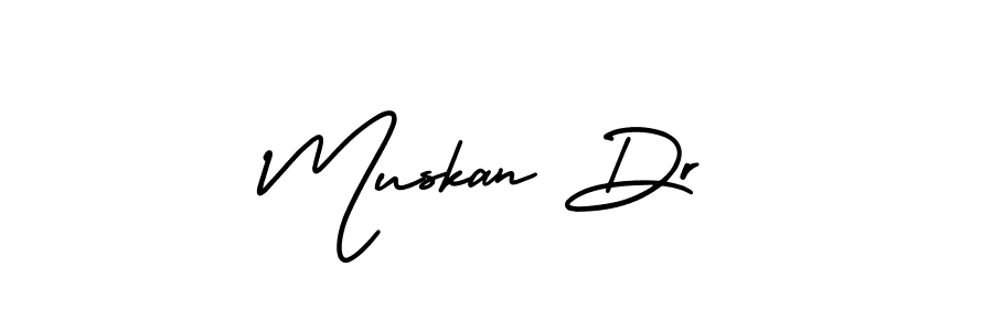 Make a beautiful signature design for name Muskan Dr. With this signature (AmerikaSignatureDemo-Regular) style, you can create a handwritten signature for free. Muskan Dr signature style 3 images and pictures png