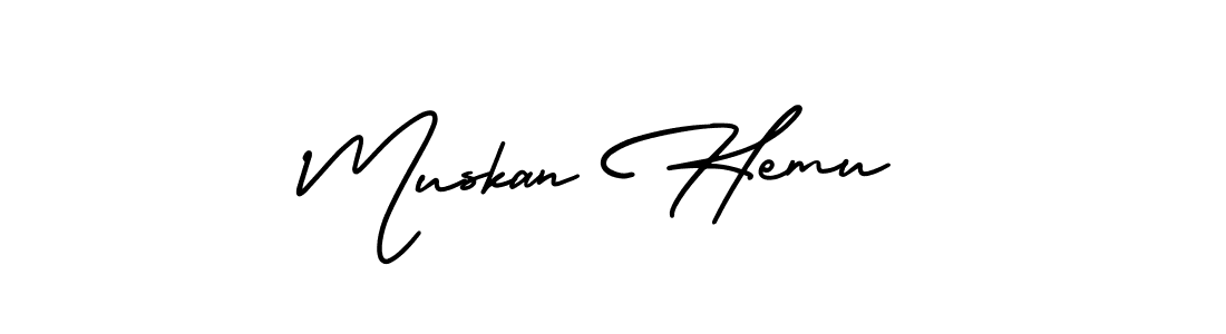 AmerikaSignatureDemo-Regular is a professional signature style that is perfect for those who want to add a touch of class to their signature. It is also a great choice for those who want to make their signature more unique. Get Muskan Hemu name to fancy signature for free. Muskan Hemu signature style 3 images and pictures png