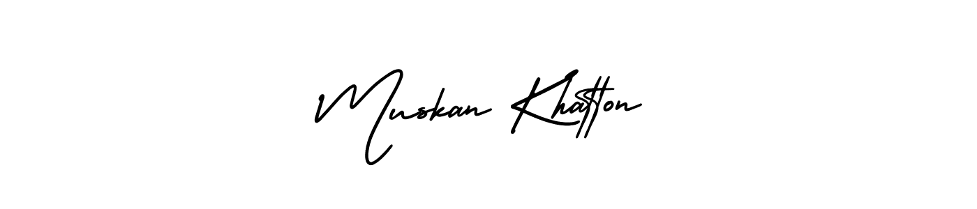 Similarly AmerikaSignatureDemo-Regular is the best handwritten signature design. Signature creator online .You can use it as an online autograph creator for name Muskan Khatton. Muskan Khatton signature style 3 images and pictures png