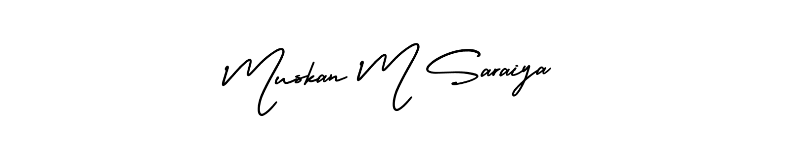 See photos of Muskan M Saraiya official signature by Spectra . Check more albums & portfolios. Read reviews & check more about AmerikaSignatureDemo-Regular font. Muskan M Saraiya signature style 3 images and pictures png