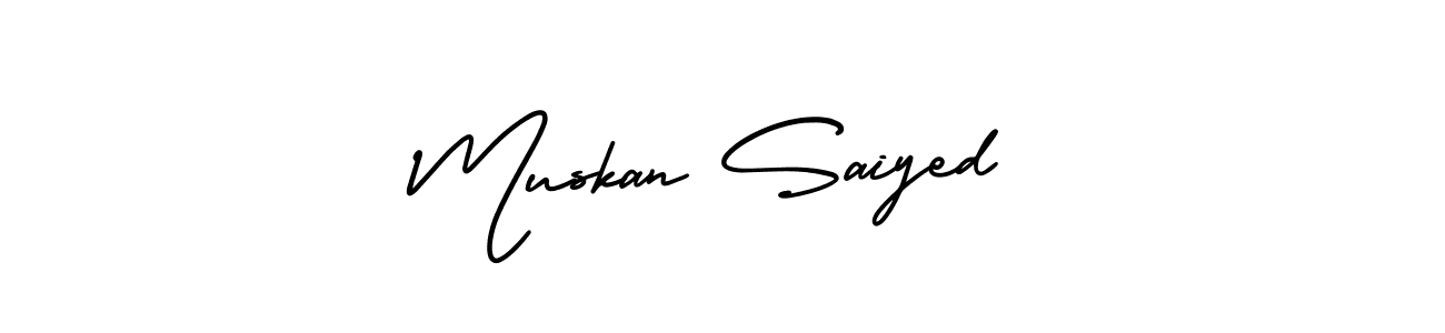 Also we have Muskan Saiyed name is the best signature style. Create professional handwritten signature collection using AmerikaSignatureDemo-Regular autograph style. Muskan Saiyed signature style 3 images and pictures png
