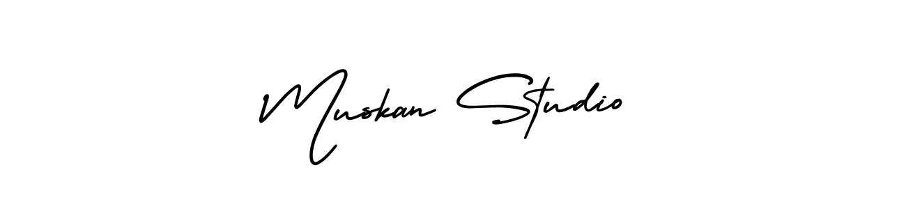 How to Draw Muskan Studio signature style? AmerikaSignatureDemo-Regular is a latest design signature styles for name Muskan Studio. Muskan Studio signature style 3 images and pictures png