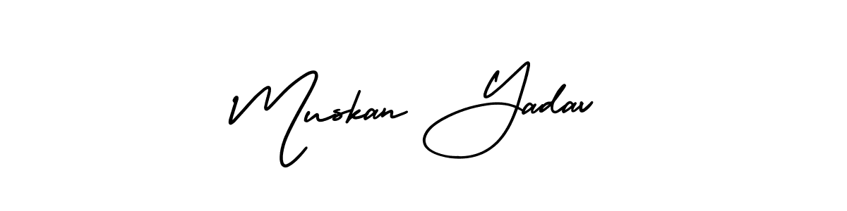 AmerikaSignatureDemo-Regular is a professional signature style that is perfect for those who want to add a touch of class to their signature. It is also a great choice for those who want to make their signature more unique. Get Muskan Yadav name to fancy signature for free. Muskan Yadav signature style 3 images and pictures png