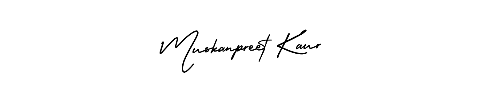 This is the best signature style for the Muskanpreet Kaur name. Also you like these signature font (AmerikaSignatureDemo-Regular). Mix name signature. Muskanpreet Kaur signature style 3 images and pictures png