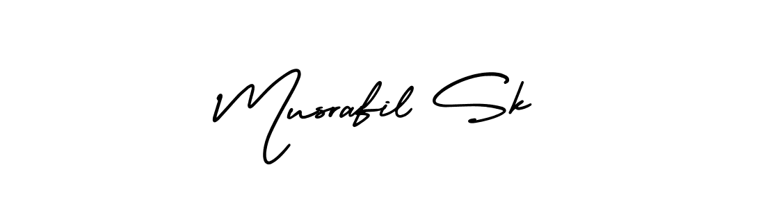 Make a beautiful signature design for name Musrafil Sk. With this signature (AmerikaSignatureDemo-Regular) style, you can create a handwritten signature for free. Musrafil Sk signature style 3 images and pictures png