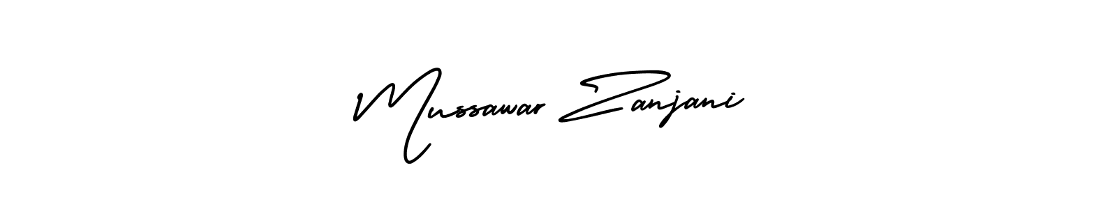 Mussawar Zanjani stylish signature style. Best Handwritten Sign (AmerikaSignatureDemo-Regular) for my name. Handwritten Signature Collection Ideas for my name Mussawar Zanjani. Mussawar Zanjani signature style 3 images and pictures png