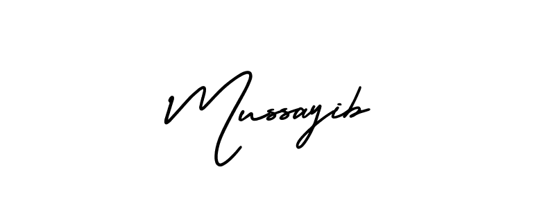 Create a beautiful signature design for name Mussayib. With this signature (AmerikaSignatureDemo-Regular) fonts, you can make a handwritten signature for free. Mussayib signature style 3 images and pictures png