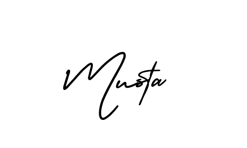 Use a signature maker to create a handwritten signature online. With this signature software, you can design (AmerikaSignatureDemo-Regular) your own signature for name Musta. Musta signature style 3 images and pictures png