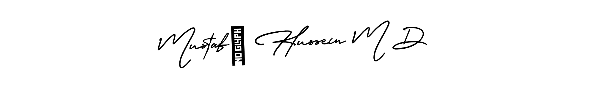 Also You can easily find your signature by using the search form. We will create Mustafá Hussein M D name handwritten signature images for you free of cost using AmerikaSignatureDemo-Regular sign style. Mustafá Hussein M D signature style 3 images and pictures png