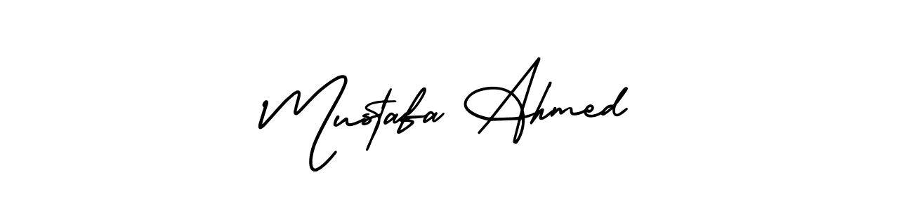 AmerikaSignatureDemo-Regular is a professional signature style that is perfect for those who want to add a touch of class to their signature. It is also a great choice for those who want to make their signature more unique. Get Mustafa Ahmed name to fancy signature for free. Mustafa Ahmed signature style 3 images and pictures png