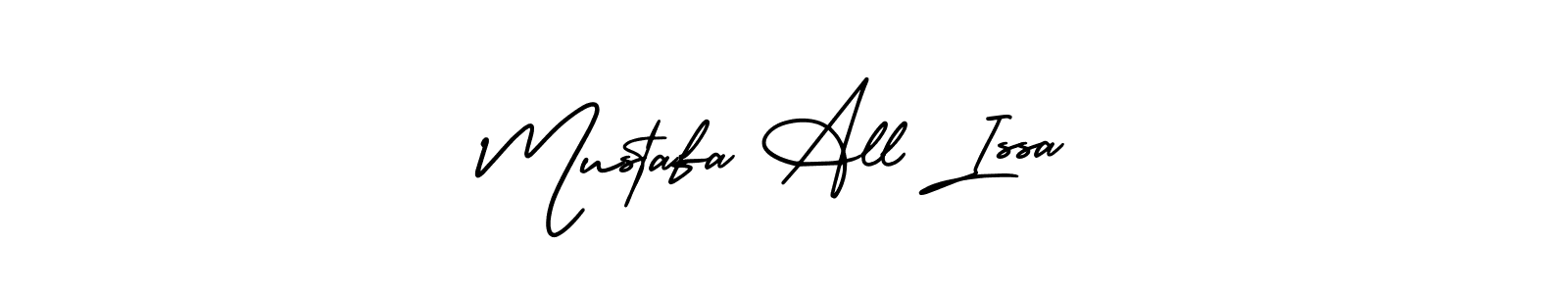 How to make Mustafa All Issa name signature. Use AmerikaSignatureDemo-Regular style for creating short signs online. This is the latest handwritten sign. Mustafa All Issa signature style 3 images and pictures png