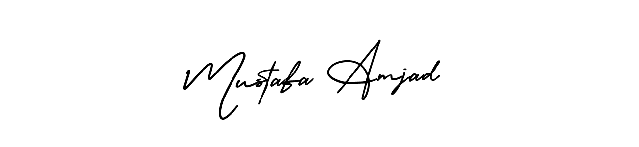 AmerikaSignatureDemo-Regular is a professional signature style that is perfect for those who want to add a touch of class to their signature. It is also a great choice for those who want to make their signature more unique. Get Mustafa Amjad name to fancy signature for free. Mustafa Amjad signature style 3 images and pictures png