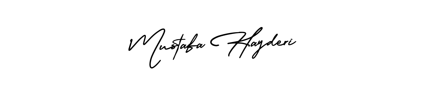 Also You can easily find your signature by using the search form. We will create Mustafa Hayderi name handwritten signature images for you free of cost using AmerikaSignatureDemo-Regular sign style. Mustafa Hayderi signature style 3 images and pictures png