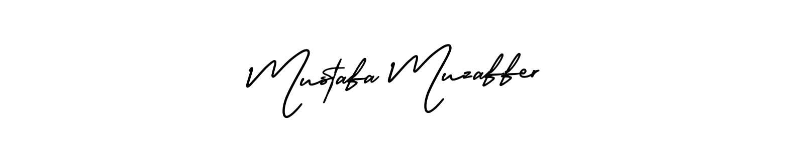 Create a beautiful signature design for name Mustafa Muzaffer. With this signature (AmerikaSignatureDemo-Regular) fonts, you can make a handwritten signature for free. Mustafa Muzaffer signature style 3 images and pictures png