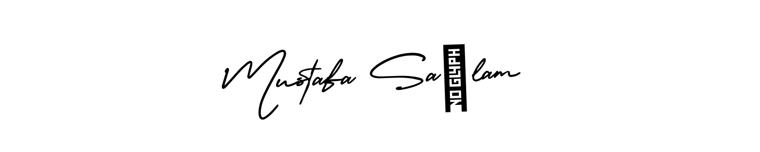 Create a beautiful signature design for name Mustafa SaĞlam. With this signature (AmerikaSignatureDemo-Regular) fonts, you can make a handwritten signature for free. Mustafa SaĞlam signature style 3 images and pictures png