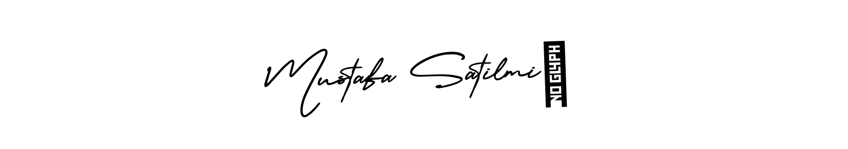 AmerikaSignatureDemo-Regular is a professional signature style that is perfect for those who want to add a touch of class to their signature. It is also a great choice for those who want to make their signature more unique. Get Mustafa SatilmiŞ name to fancy signature for free. Mustafa SatilmiŞ signature style 3 images and pictures png