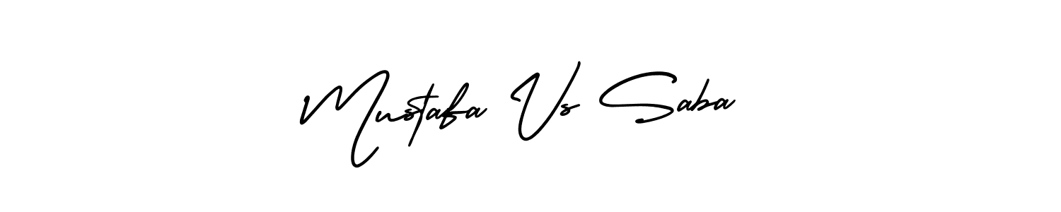 Mustafa Vs Saba stylish signature style. Best Handwritten Sign (AmerikaSignatureDemo-Regular) for my name. Handwritten Signature Collection Ideas for my name Mustafa Vs Saba. Mustafa Vs Saba signature style 3 images and pictures png