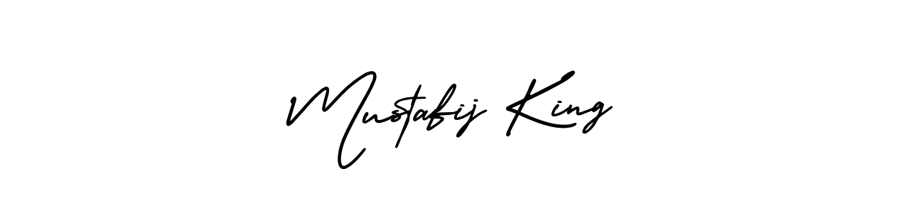 Make a beautiful signature design for name Mustafij King. With this signature (AmerikaSignatureDemo-Regular) style, you can create a handwritten signature for free. Mustafij King signature style 3 images and pictures png