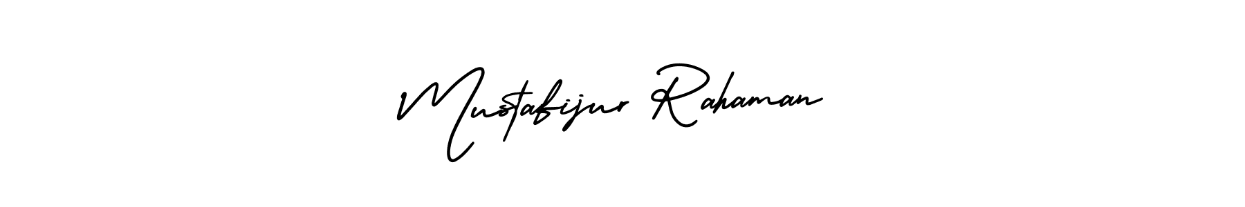 How to make Mustafijur Rahaman name signature. Use AmerikaSignatureDemo-Regular style for creating short signs online. This is the latest handwritten sign. Mustafijur Rahaman signature style 3 images and pictures png