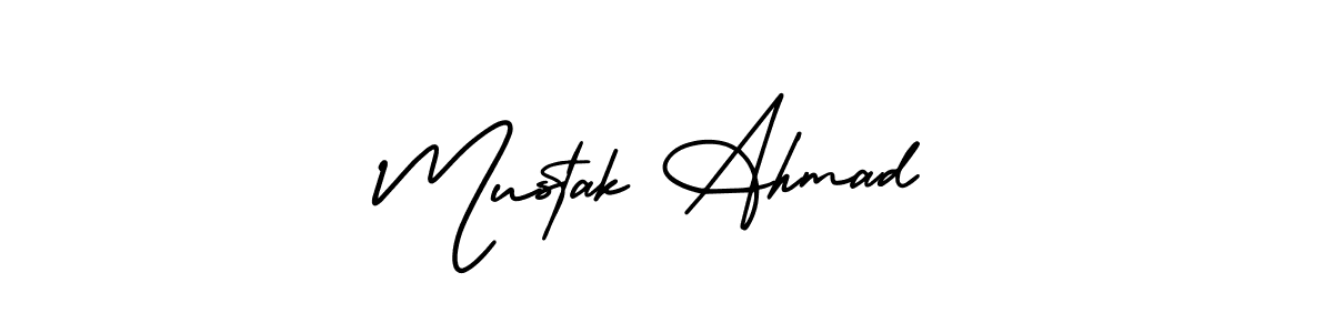 if you are searching for the best signature style for your name Mustak Ahmad. so please give up your signature search. here we have designed multiple signature styles  using AmerikaSignatureDemo-Regular. Mustak Ahmad signature style 3 images and pictures png