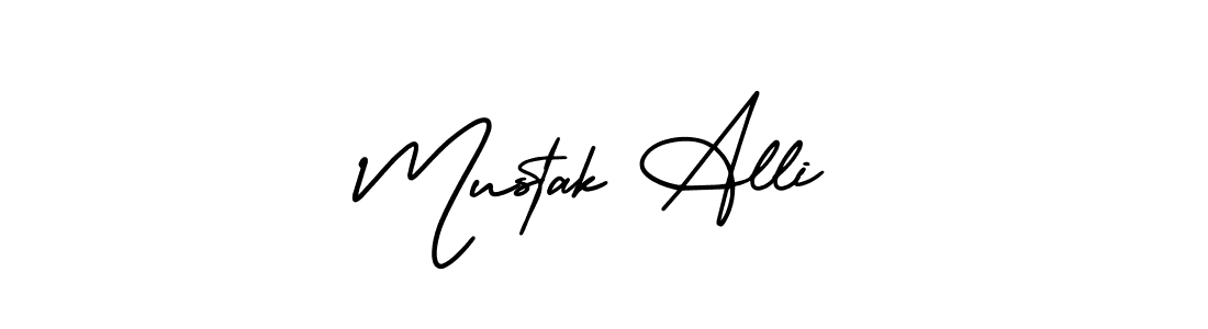 Also You can easily find your signature by using the search form. We will create Mustak Alli name handwritten signature images for you free of cost using AmerikaSignatureDemo-Regular sign style. Mustak Alli signature style 3 images and pictures png