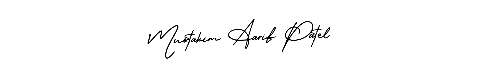 Make a beautiful signature design for name Mustakim Aarif Patel. Use this online signature maker to create a handwritten signature for free. Mustakim Aarif Patel signature style 3 images and pictures png