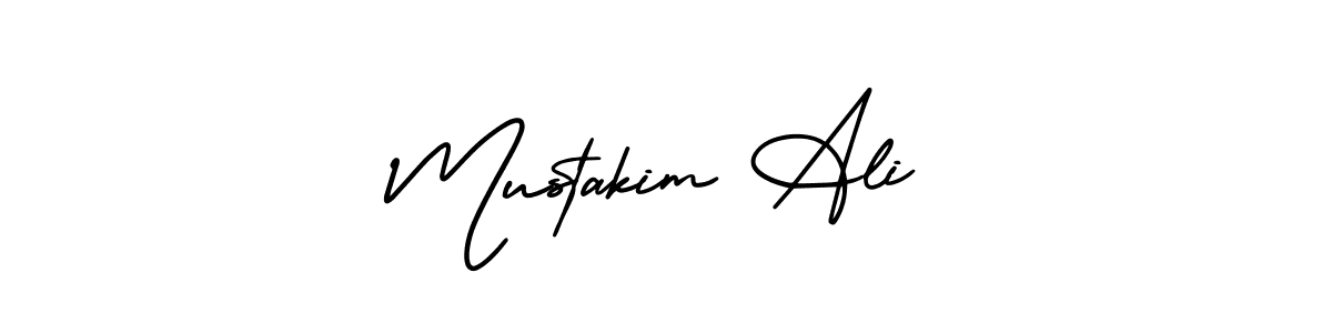 How to make Mustakim Ali signature? AmerikaSignatureDemo-Regular is a professional autograph style. Create handwritten signature for Mustakim Ali name. Mustakim Ali signature style 3 images and pictures png