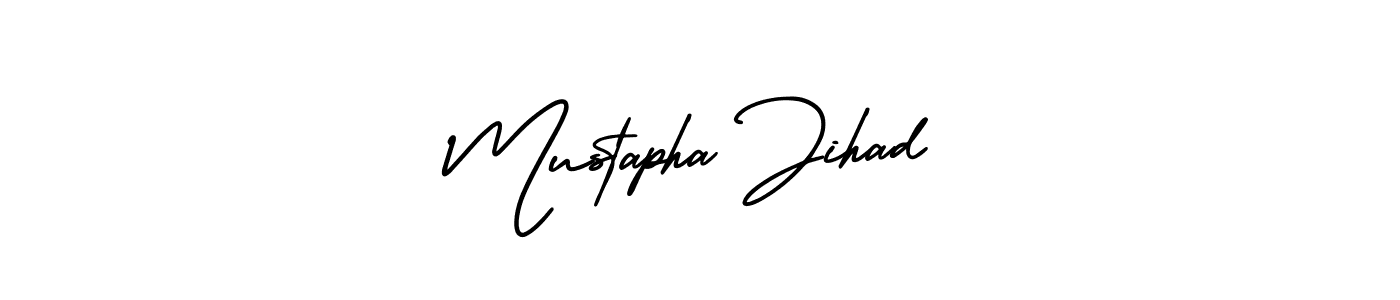 Also You can easily find your signature by using the search form. We will create Mustapha Jihad name handwritten signature images for you free of cost using AmerikaSignatureDemo-Regular sign style. Mustapha Jihad signature style 3 images and pictures png