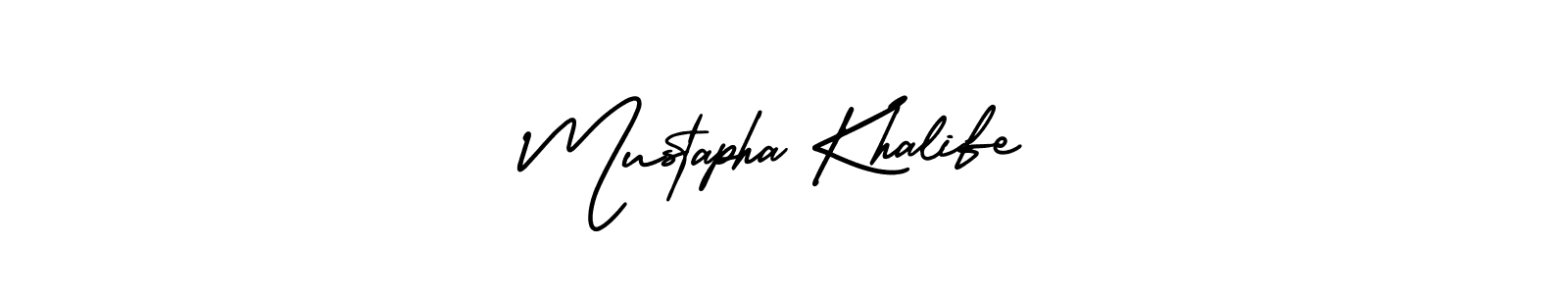 How to Draw Mustapha Khalife signature style? AmerikaSignatureDemo-Regular is a latest design signature styles for name Mustapha Khalife. Mustapha Khalife signature style 3 images and pictures png