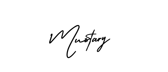 It looks lik you need a new signature style for name Mustary. Design unique handwritten (AmerikaSignatureDemo-Regular) signature with our free signature maker in just a few clicks. Mustary signature style 3 images and pictures png