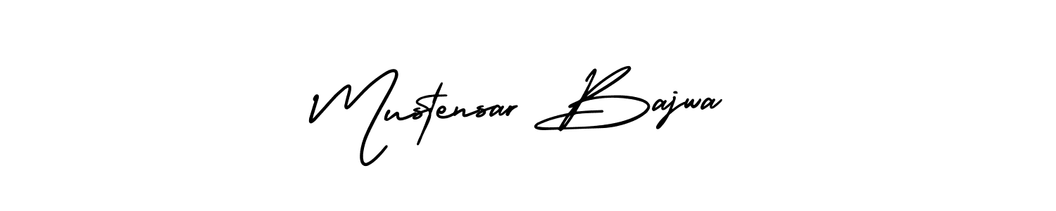 Mustensar Bajwa stylish signature style. Best Handwritten Sign (AmerikaSignatureDemo-Regular) for my name. Handwritten Signature Collection Ideas for my name Mustensar Bajwa. Mustensar Bajwa signature style 3 images and pictures png