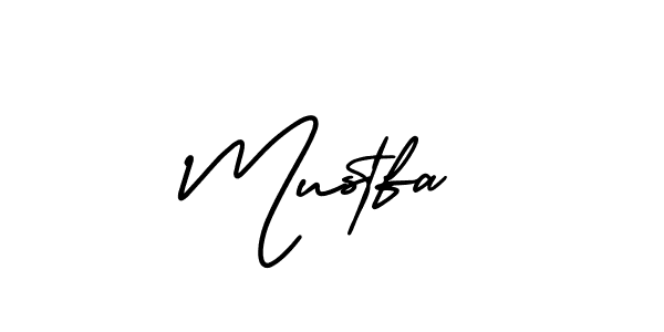 It looks lik you need a new signature style for name Mustfa. Design unique handwritten (AmerikaSignatureDemo-Regular) signature with our free signature maker in just a few clicks. Mustfa signature style 3 images and pictures png