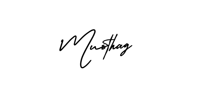 Musthag stylish signature style. Best Handwritten Sign (AmerikaSignatureDemo-Regular) for my name. Handwritten Signature Collection Ideas for my name Musthag. Musthag signature style 3 images and pictures png