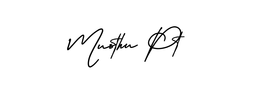 Use a signature maker to create a handwritten signature online. With this signature software, you can design (AmerikaSignatureDemo-Regular) your own signature for name Musthu Pt. Musthu Pt signature style 3 images and pictures png