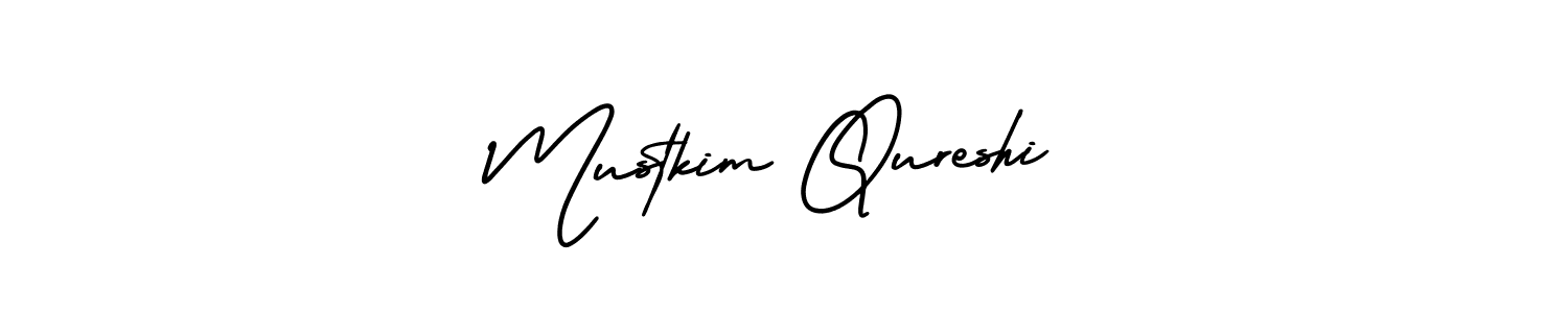 Design your own signature with our free online signature maker. With this signature software, you can create a handwritten (AmerikaSignatureDemo-Regular) signature for name Mustkim Qureshi. Mustkim Qureshi signature style 3 images and pictures png