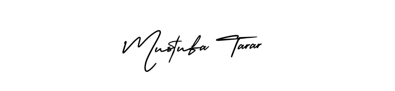 You should practise on your own different ways (AmerikaSignatureDemo-Regular) to write your name (Mustufa Tarar) in signature. don't let someone else do it for you. Mustufa Tarar signature style 3 images and pictures png