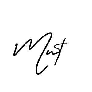 if you are searching for the best signature style for your name Mut. so please give up your signature search. here we have designed multiple signature styles  using AmerikaSignatureDemo-Regular. Mut signature style 3 images and pictures png