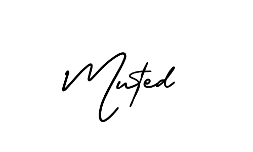 The best way (AmerikaSignatureDemo-Regular) to make a short signature is to pick only two or three words in your name. The name Muted include a total of six letters. For converting this name. Muted signature style 3 images and pictures png