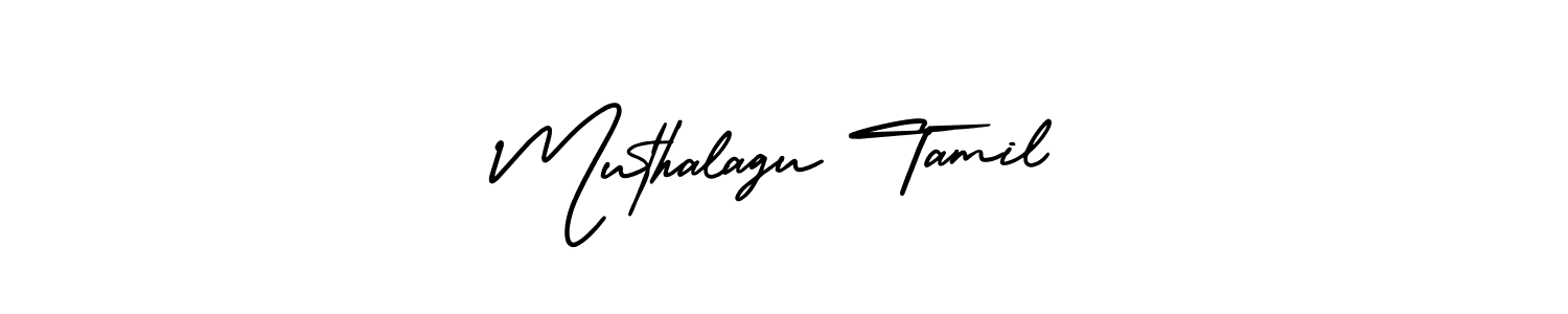 How to Draw Muthalagu Tamil signature style? AmerikaSignatureDemo-Regular is a latest design signature styles for name Muthalagu Tamil. Muthalagu Tamil signature style 3 images and pictures png