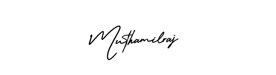 It looks lik you need a new signature style for name Muthamilraj. Design unique handwritten (AmerikaSignatureDemo-Regular) signature with our free signature maker in just a few clicks. Muthamilraj signature style 3 images and pictures png