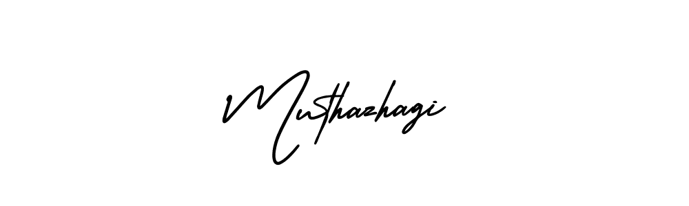 Also we have Muthazhagi name is the best signature style. Create professional handwritten signature collection using AmerikaSignatureDemo-Regular autograph style. Muthazhagi signature style 3 images and pictures png