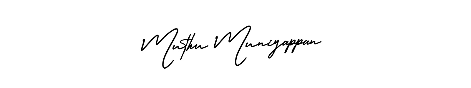 Similarly AmerikaSignatureDemo-Regular is the best handwritten signature design. Signature creator online .You can use it as an online autograph creator for name Muthu Muniyappan. Muthu Muniyappan signature style 3 images and pictures png